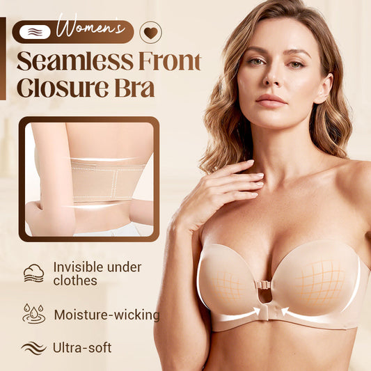 🔥Limited-time offer Seamless Front Closure Bra With Adjustable Straps🔥