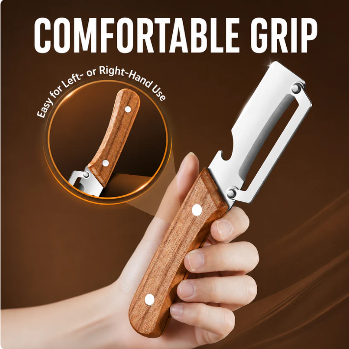 🔥Buy one, get one free—buy more, get more—wooden-handled julienne peeler!🔥