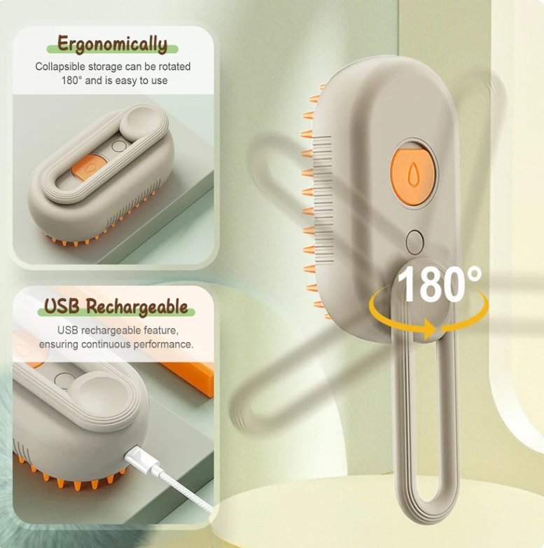 🔥3-in-1 No-Rinse Pet Grooming Brush + Cleansing Solution🔥