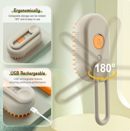 🔥3-in-1 No-Rinse Pet Grooming Brush + Cleansing Solution🔥