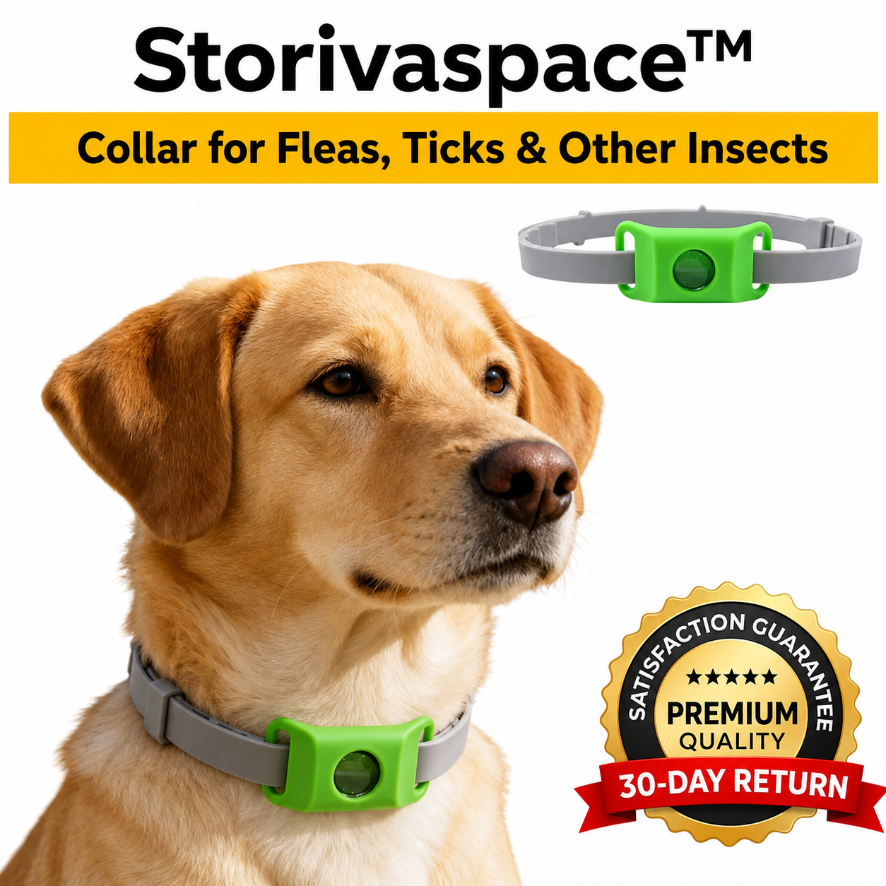 Storivaspace adjustable outdoor protection collar for dogs