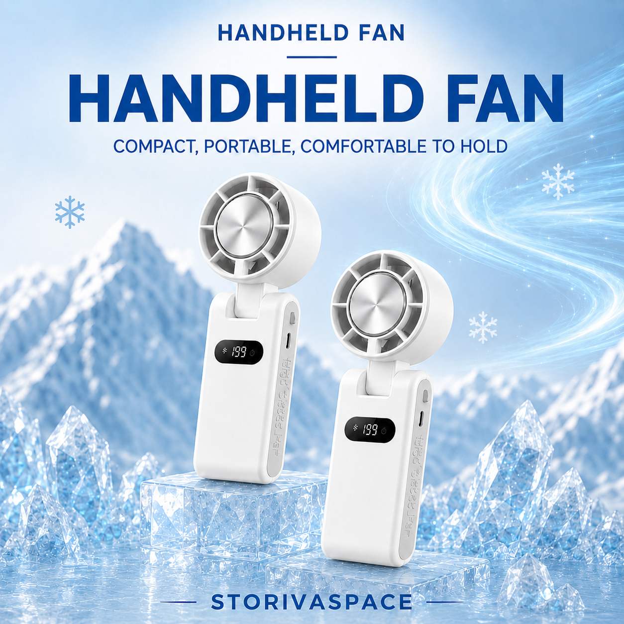 🔥Last day of limited-time event  Handheld cooling semiconductor mini fan🔥