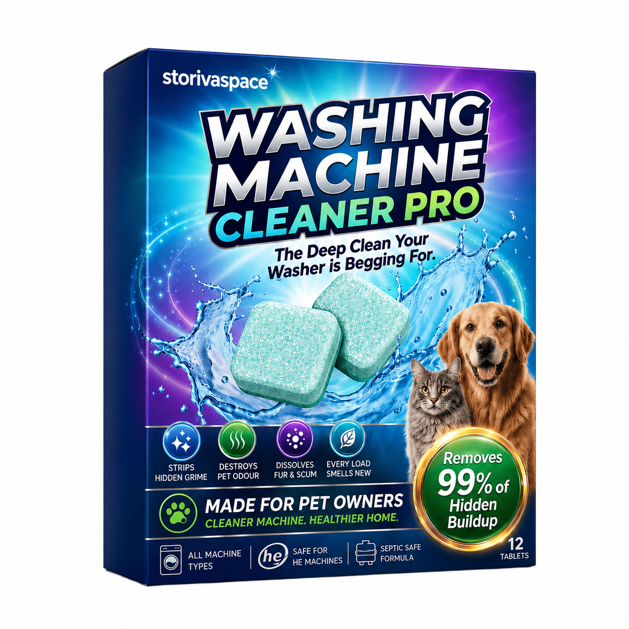 🔥Buy More, Get More — Plus FREE Pet Hair Catchers WASHING MACHINE CLEANER PRO 🔥