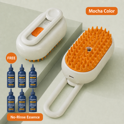 🔥3-in-1 No-Rinse Pet Grooming Brush + Cleansing Solution🔥
