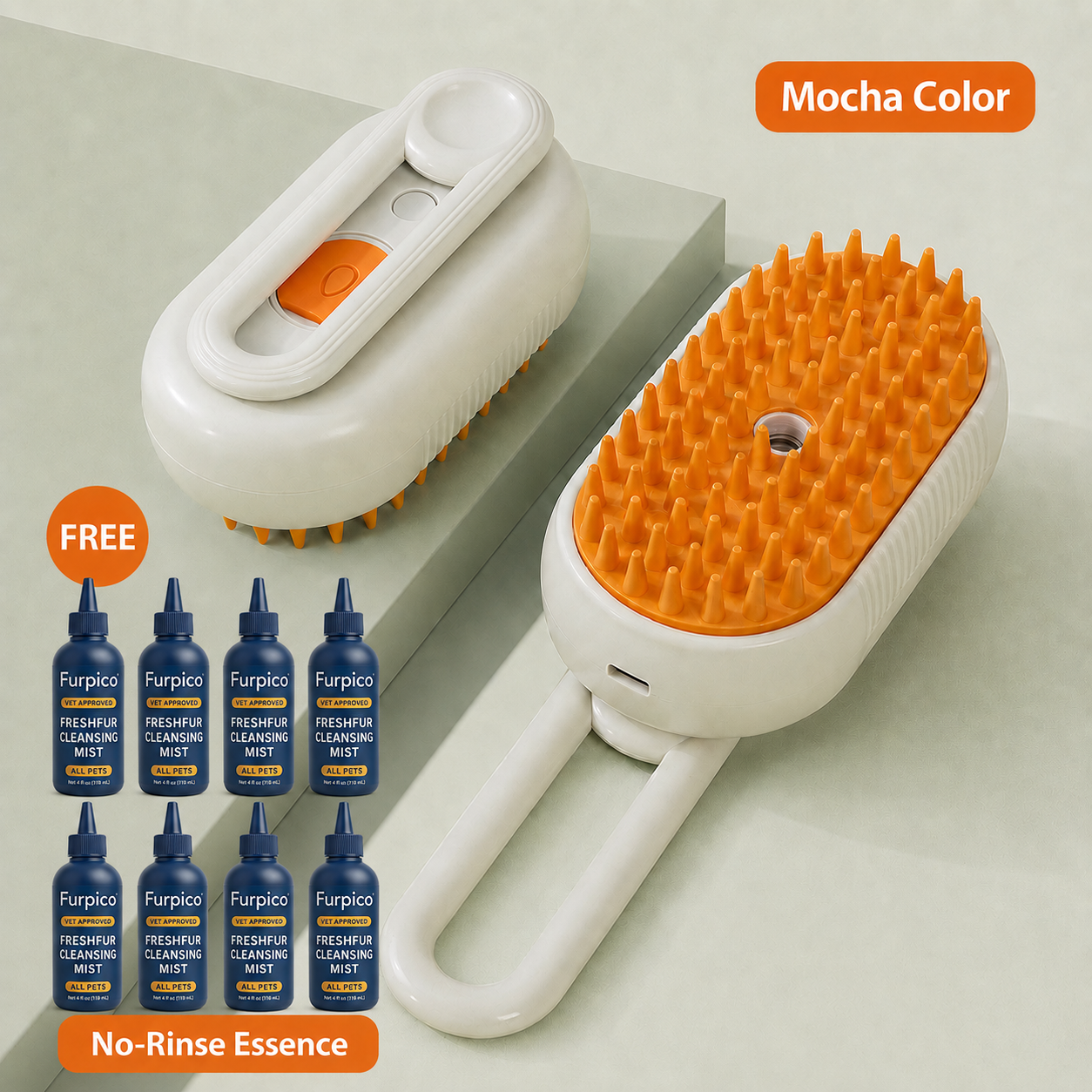 1 hair brush + 8 bottles of conditioning solution