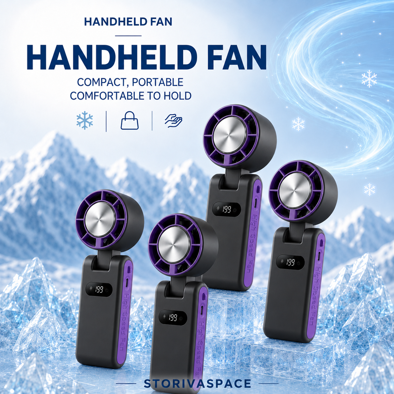 🔥Last day of limited-time event  Handheld cooling semiconductor mini fan🔥