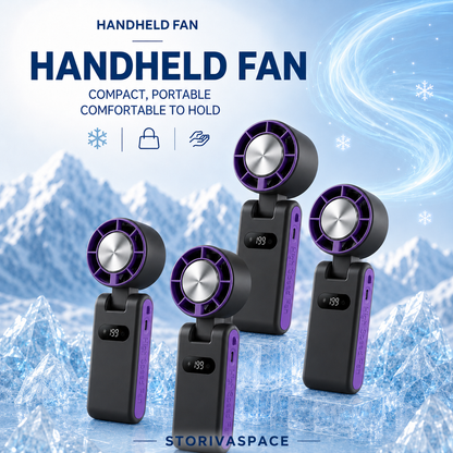 🔥Last day of limited-time event  Handheld cooling semiconductor mini fan🔥
