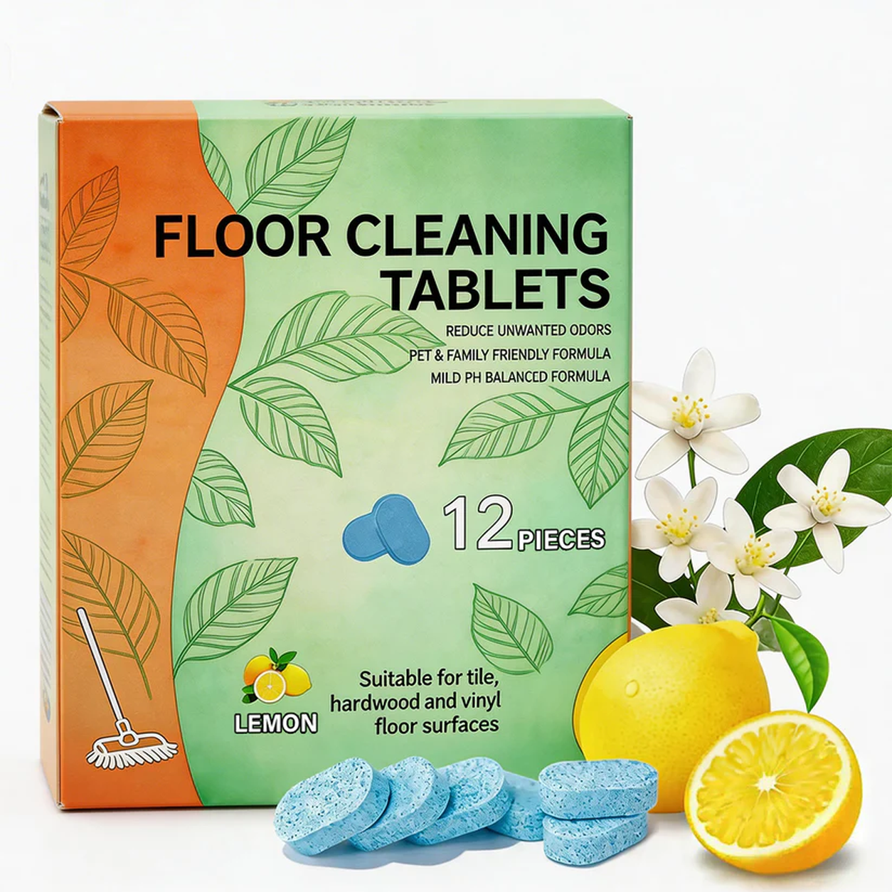 🔥Buy 1 get 1 free Efficient Floor Cleaning Tablets (Lemon Scent)！ 🔥