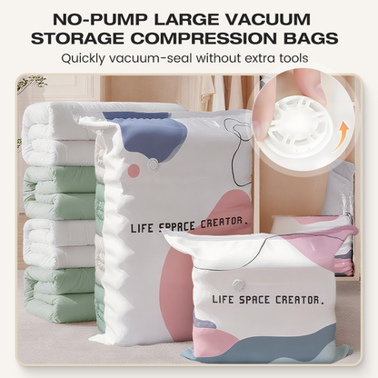 💨No-Pump 3D Vacuum Storage Bags ⏰LIMITED SALE  Buy more Save more⏰