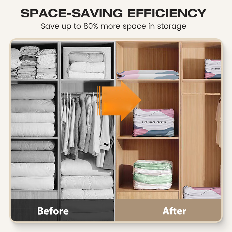 💨No-Pump 3D Vacuum Storage Bags ⏰LIMITED SALE  Buy more Save more⏰